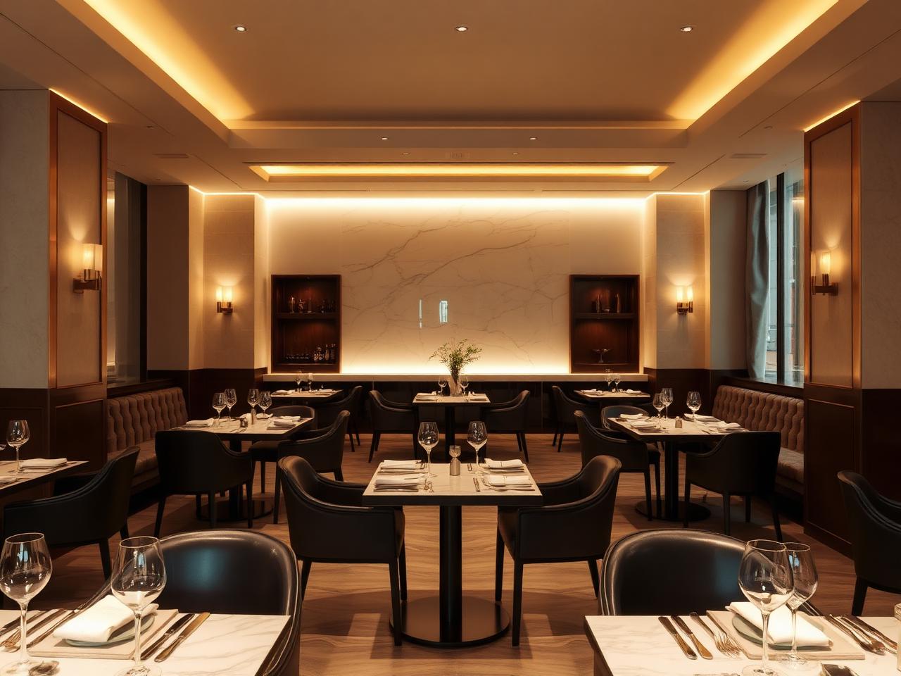 Hotel fine dining restaurant